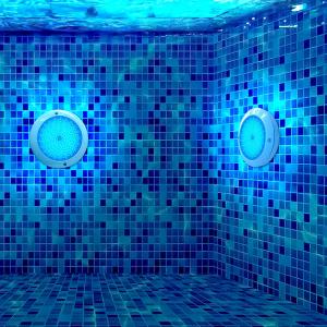 IP68 Resin Filled Wall Mounted LED Pool Light Synchronous Control