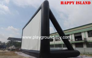 Professional Cloth Kids Inflatable Bouncer Movie Screen , Inflatable Outdoor Screen For Events