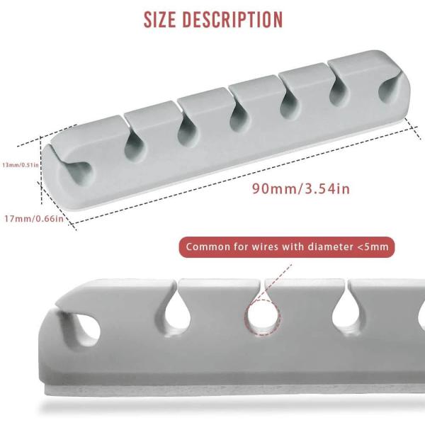 Creative Silicone Desktop Charging Cable Organizer Multifunctional Silicone Circuit Manager