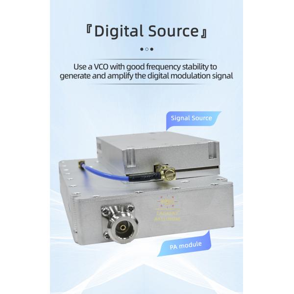 GAN with VCO Anti Drone 100W 300-1500MHz Signal Generator Module for DJI RF Power Amplifier Drone Defense