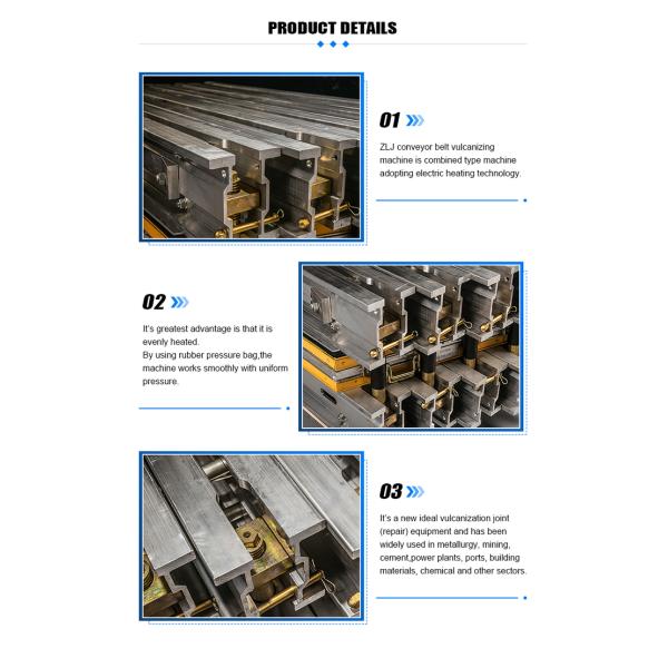 Electric Heating Water Cooled Rubber Conveyor Belt Splicer Press Machine Portable