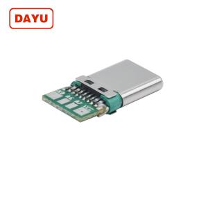 Usb 2.0 Type C Connector , 24 Pin Usb Connector With High Durability