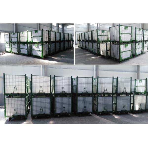 A50: Stackable and Foldable Storage Steel Wire Mesh Pallet Cage work bin wire mesh pallet container