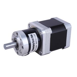 China 0.32Nm 12Vdc Geared Bipolar Stepper Motor Nema 17 With Gear Reducer 1 5.18 wholesale