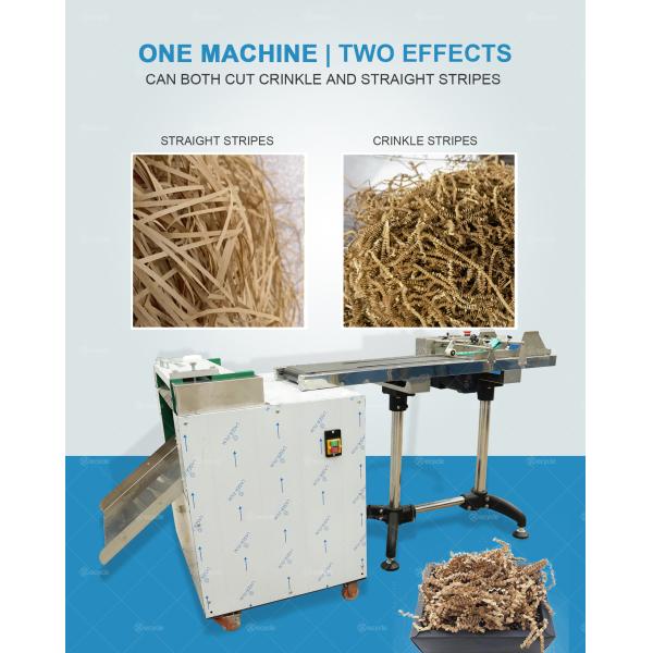Small Convenient Operation Raffia Shredding Machine with 2mm 3mm 4mm Paper Stripe Size
