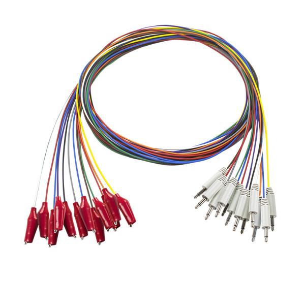 Quality EEG Cable 3.5 Mono Plug to Grabber EEG Cap Cable EEG Electrode Cable with Soft Outer Shell for sale