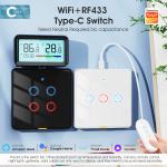 Tuya WiFi switch Type c Timing Voice App Google Home Smart Home EU Light Touch
