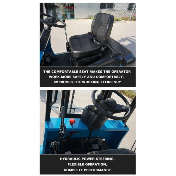 2T 3T 3500mm Full Electric 4 Wheel Counterbalanced Forklift Flexible direction with AC motor