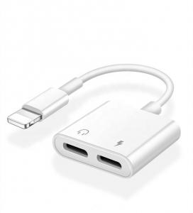 China Universal 2 In 1 Audio RoHS Lightning Adapter Cable on sale