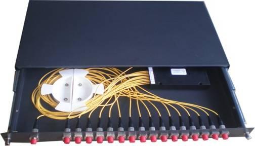 Quality FC,SC,ST,LC optinal Rack Mounted Fiber Distribution Box Splitter Module For FTTH Network for sale
