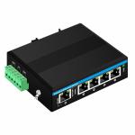 Mini 5 Port Industrial Ethernet Switch 4 RJ45 Port To 1 Uplink RJ45 Gigabit