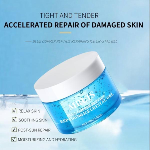 Quick-Acting Blue Copper Peptide Face Cream Ice Crystal Anti-Aging Collagen Firming Tender Skin Repair & Anti-Wrinkle Lotion OEM