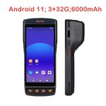 Android 11 System Rfid Handheld Reader With Printer Wireless Rfid Reader 2D