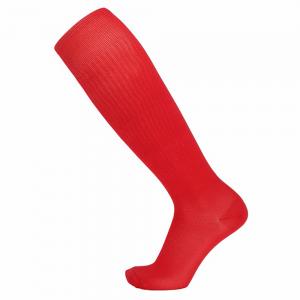 China Flat Knit Soccer Sticky Socks Polyester Football Sports Grip Socks wholesale