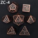 Customizable polyhedral dice set role-playing dice game RPG Dungeon and Dragon