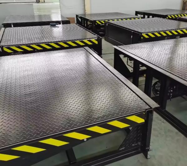 Quality Customizable Electric Dock Leveler with Safety Features On Site Installation Push Button Controls for sale