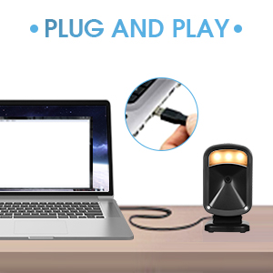 2D 0.3kg H717 Desktop Barcode Scanner