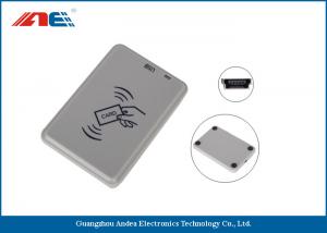 China Handy Compact Mifare RFID Reader , Smart Chip Card Reader Writer USB Support Power wholesale