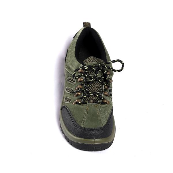 Comfortable EVA Low Cut Work Boots Steel Toe Microfiber Leather Mesh Metal Eyelets PU Material