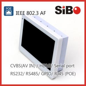 7 White In Wall Mounted Tablet PC With Wall Bracket, POE For Home Automation
