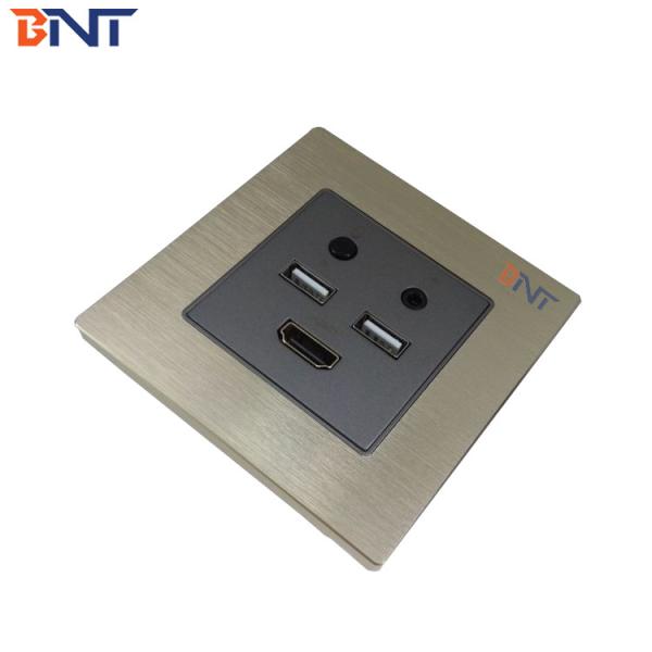 Quality Office Multiple Wall Mount / Partition Power Socket with USB Charger & Network Data for sale