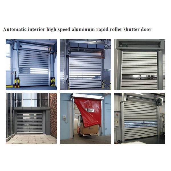 Aluminum Alloy High Speed Spiral Door Transparent Safety For Efficiency