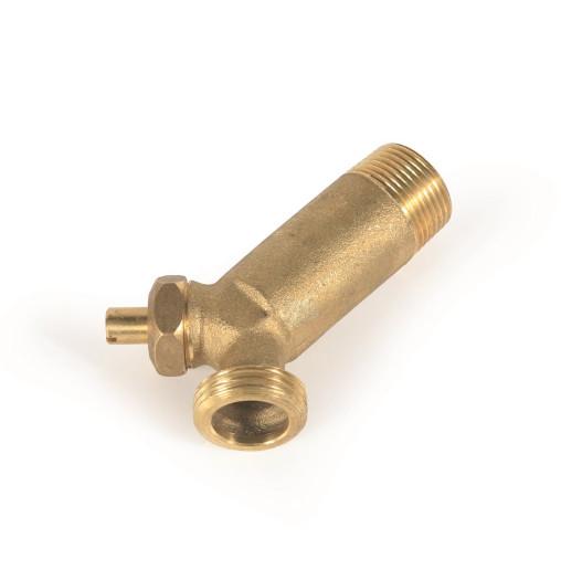 Quality 3/4" NPT Brass Water Heater Drain Valve , 2.5" Long Garden Hose Splitter for sale