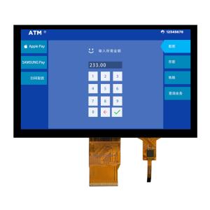 China High Brightness 1000nits 7-Inch IPS TFT LCD Display 1024*600 Dots RGB Interface With CTP on sale
