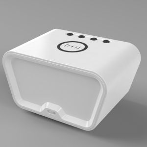 China Digital 15W Alarm Clock Wireless Charger With Temperature Display wholesale