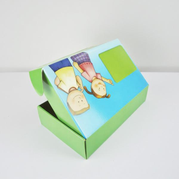 Custom Corrugated Rigid Box Packaging Language Learning Toys Package Box for