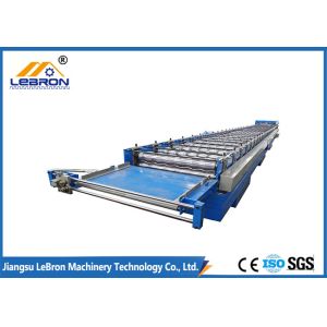 Hydraulic Cut Corrugated Sheet Roll Forming Machine , Sheet Metal Corrugating