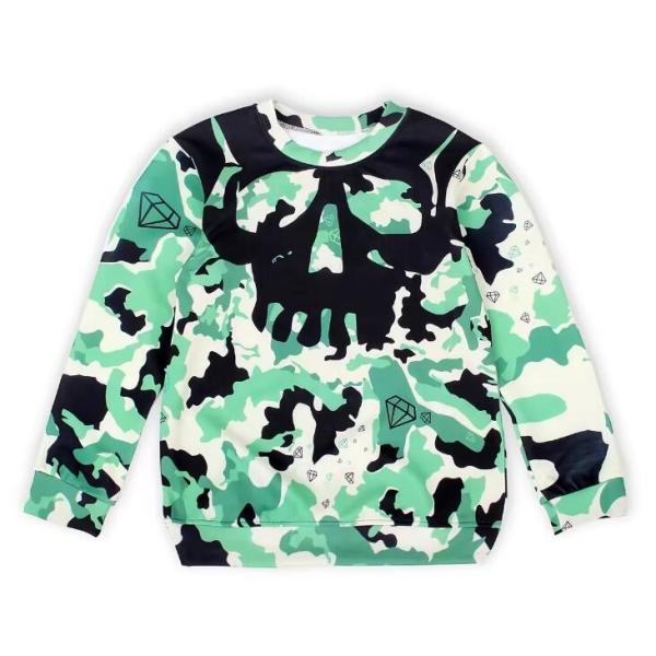 Custom Design All Over Print Youth Sublimation Sweatshirt 100% Polyester Pullover