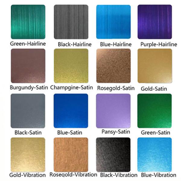 4 Inch Decorative Stainless Steel Panels PVD Coating Mirror Finish Sheet