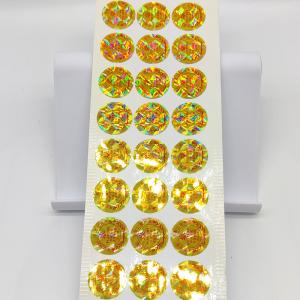 China Printed Hologram Sticker Roll Anti Counterfeit Rectangular Gold Hologram Sticker wholesale