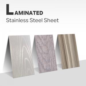 China Cold Rolled 316 Stainless Steel Sheet 304 Ss Laminate Plate For Elevator Decorative Wood Grain wholesale