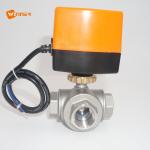 Stainless Steel Electric Actuated Ball Valve For Chilled Water 1 Inch