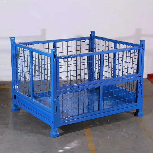 Customized Warehouse Storage Steel Pallet Box Storage Metal Pallet Bins