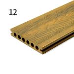 Weather Resistant 3D Composite Decking Profile Waterproof WPC Hollow Board