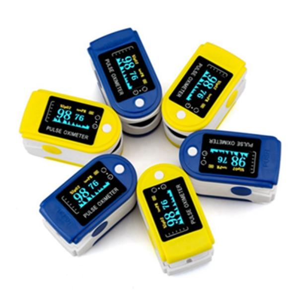 Finger Pulse Oximeter With Alarm Handheld Portable Digital Blood Oxygen and