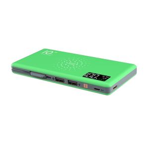 China Smart LCD Display Wireless Power Bank 10000mAh with 3-IN-1 Cable Universal Powerbank Emergency Fast Charger for Smart Ph on sale