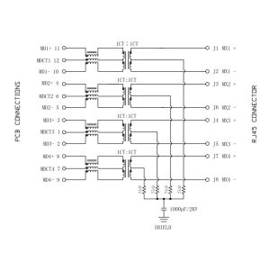 L829-1J1T-43 Low-Profile RJ45 Jack | LPJK7036A98NL Gigabit Ethernet