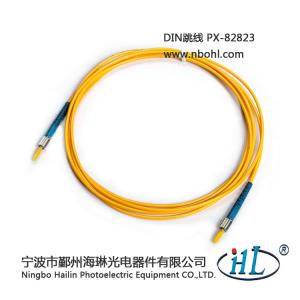 China DIN Simplex-G652D 9/125 fiber optic patch cords made of advance ceramic ferrule wholesale