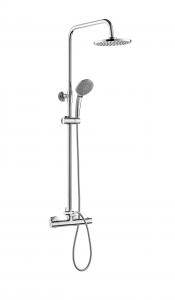 China Modern Thermostatic Shower Column Set 97cm-130cm Round Shower Head Wall Mounted wholesale