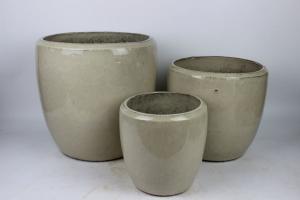 China Hand Made Ceramic Glazed Pots Outdoor 9.5 12 15 on sale