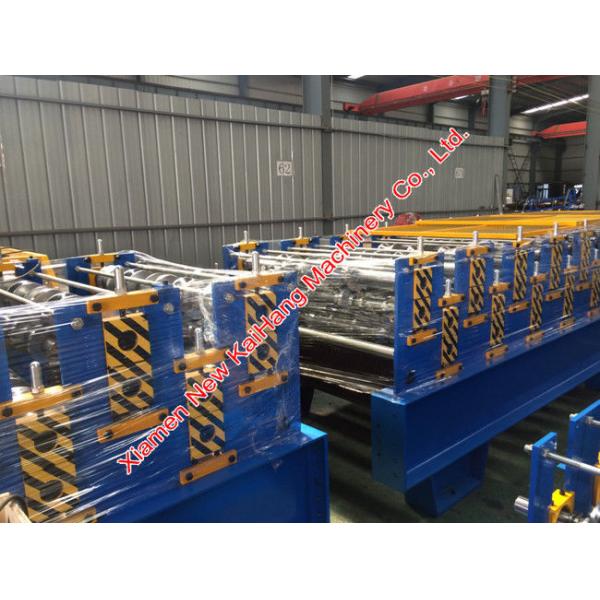 Metal Steel Roofing Sheet Roll Forming Machine , Double Deck Roll Forming Machine