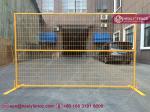 6x9.5ft Temporary Fencing panels with Yellow Powder Coated | 1" square pipe