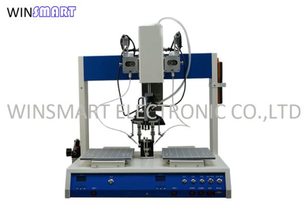 Quality 50Hz 60Hz Robotic Soldering Machine , Desktop Soldering Robot Dual Head for sale