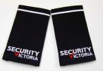 Handmade Custom Embroidered Patches PVC Backing shoulder patches