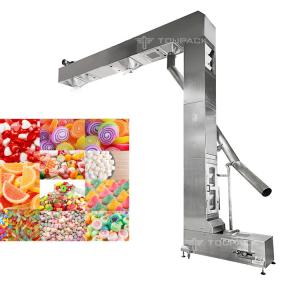 China Candy Snack Peanut Grain Tea Chain Bucket Elevator T / C / Z Type Double Outlet  For Food Machine wholesale