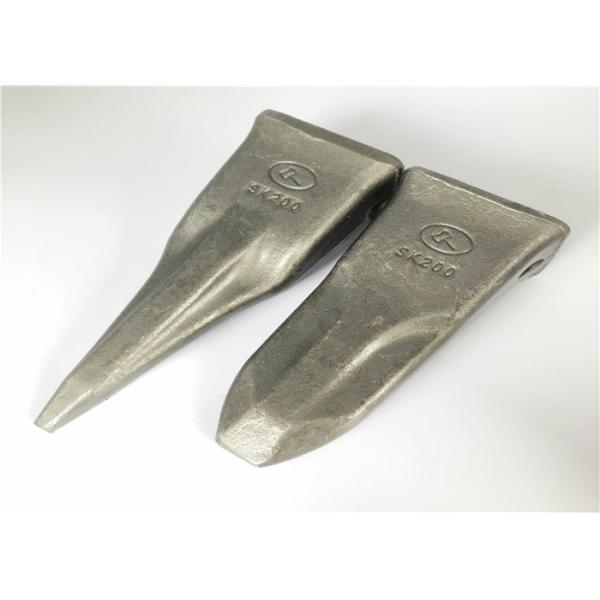 SK200 Kobelco Excavator Bucket Teeth , HRC60 Rock Teeth For Excavator Bucket